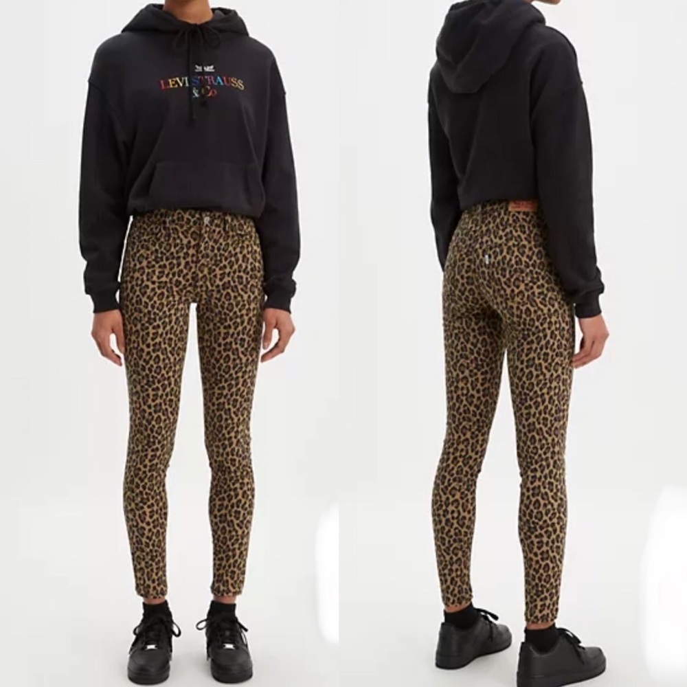 Levi’s 720 High Rise Skinny Leopard Print Jeans